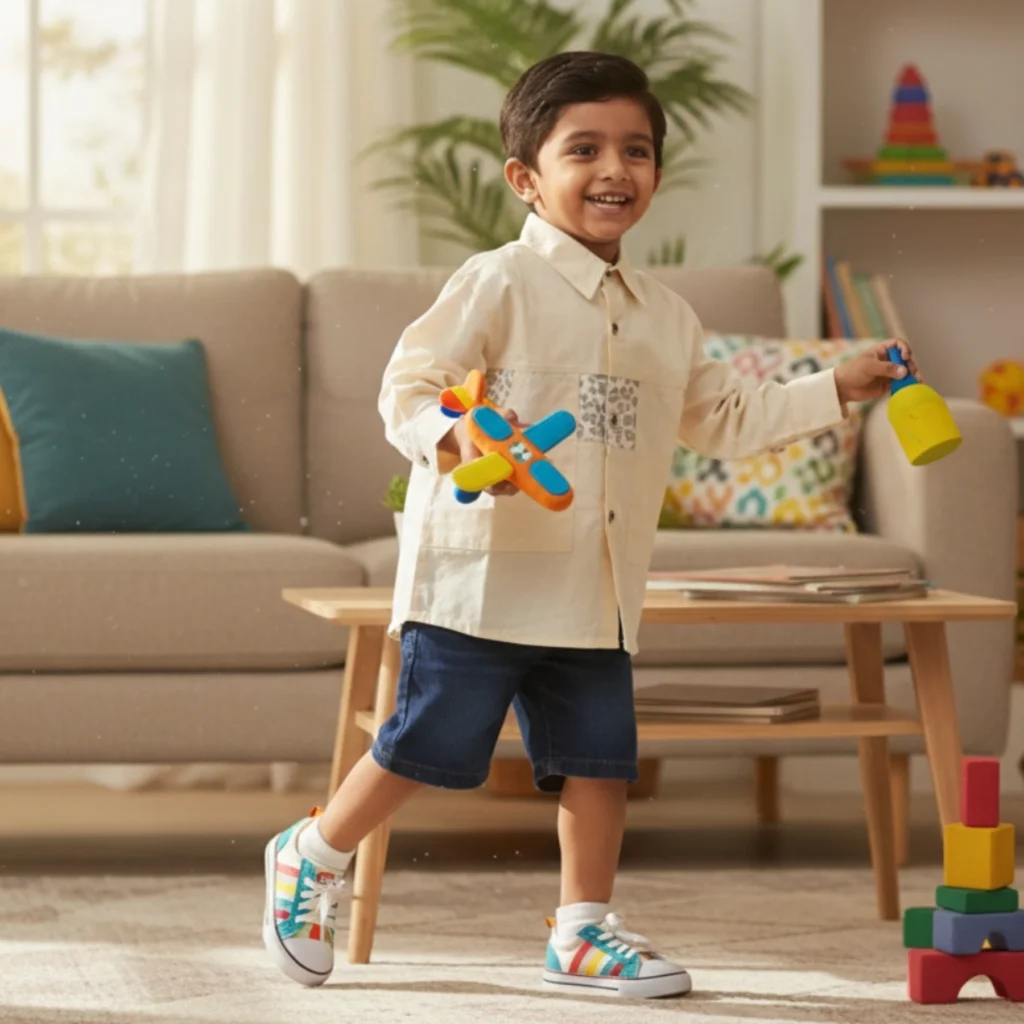 Boys Button-Down Shirt, Long Sleeve Cotton Shirt with Pockets