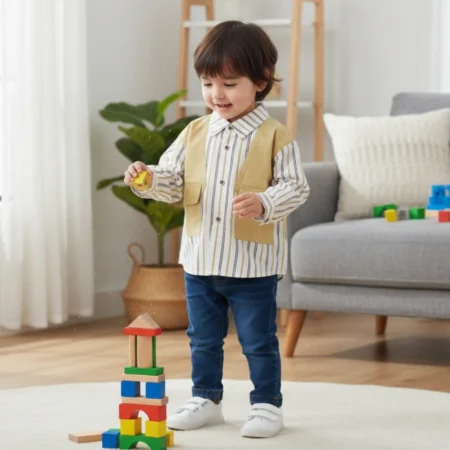 boys striped button down shirt for kids